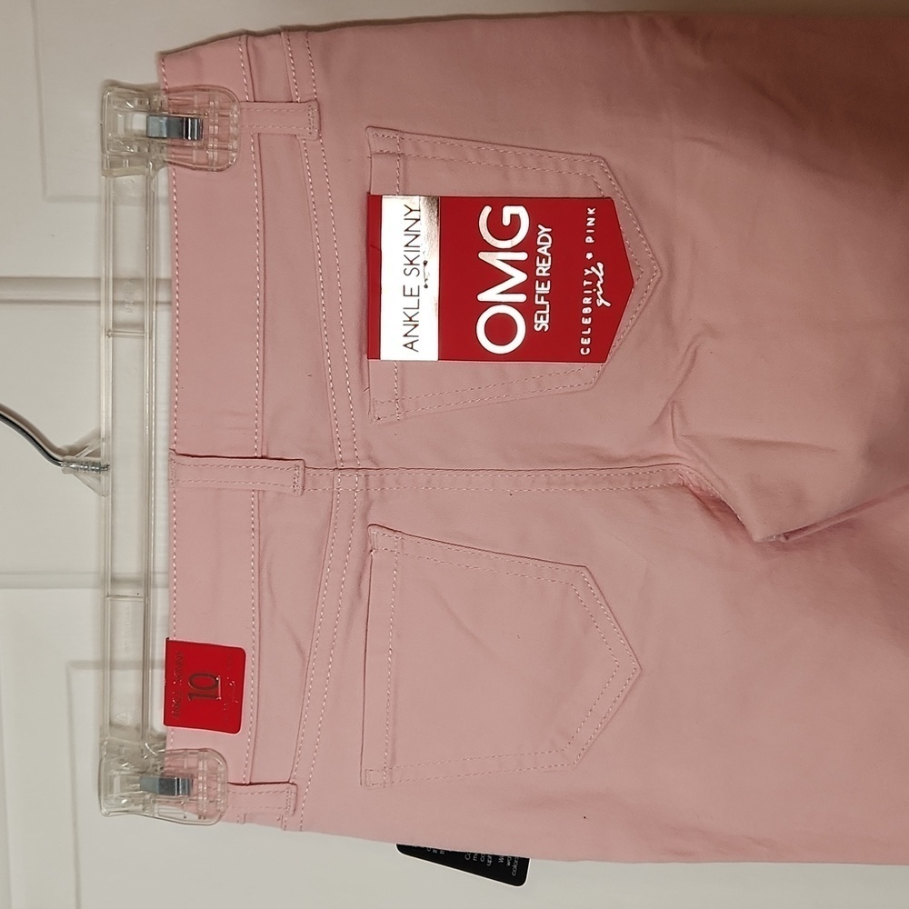 Celebrity Pink Ankle Skinny Pink Jeans Distressed Size 10 NWT - Picture 7 of 14